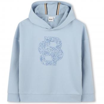 BOSS Niña Azul Capucha 138 cm Algodón Casual