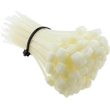 Natural Cable Ties 150mm x 6.8mm Nylon 66 UL Approved [100 Count]