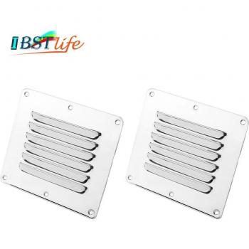 2PCS Marine Grade SS 316 Square Air Vent Grille
