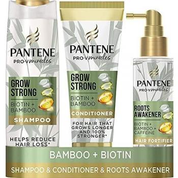 Pantene Hair Growth Shampoo & Conditioner with Biotin, Bamboo Extracts, and Caffeine
