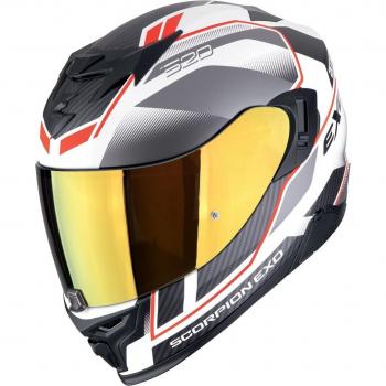 Scorpion EXO 520 Air Casco Lena Nero Bianco Rosso XS (variante coloristica)