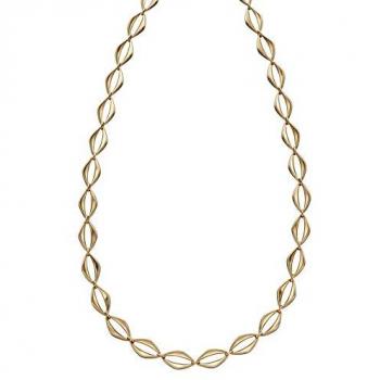 9ct Yellow Gold Open Eye Link Necklace