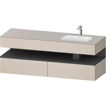 Duravit Qatego Nischenwaschtisch Graphit Matt