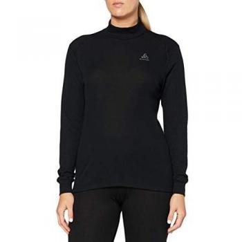 Intimo termico Odlo per donna, modello Bl Top Turtle Neck L/S Active Warm-Black