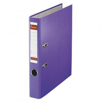 Ordner Serie No.1, DIN A4, Kunststoff, 52 mm breit, auswechselbares Rückenschild, violett