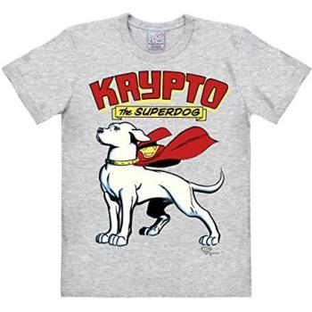Damen Retro Superdog Krypto DC Comics Shirt XXL grau
