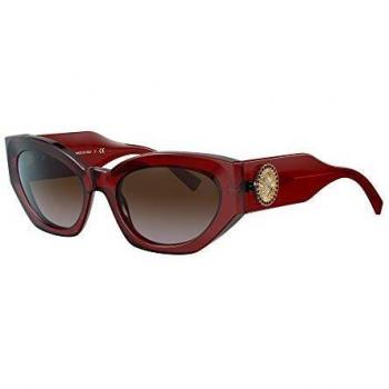 Versace VE4376B Ajuste Asiático 388/13 Gafas de Sol para Mujer Borgoña