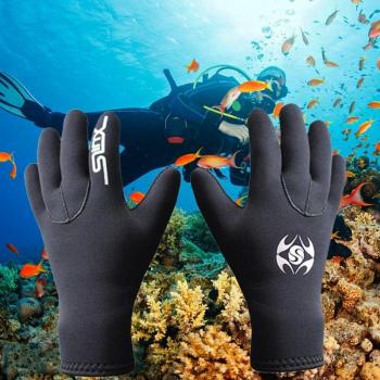 3mm Neoprene Anti-slip Diving Gloves for Swimming and Snorkeling