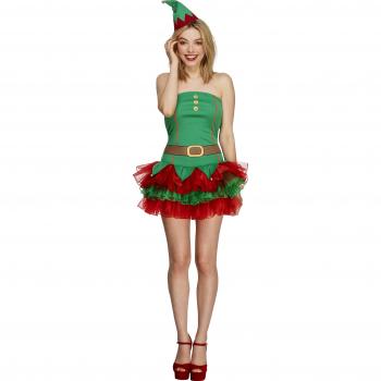 Disfraz de Elfa de Navidad para Mujer