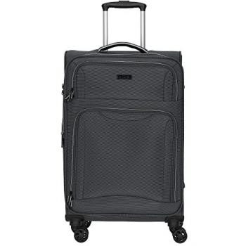 D&N Travel Line 9204 Expandable 4-Wheel Suitcase Grey 66 cm