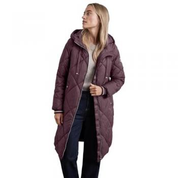 Street One Damen-Steppjacke mit Kapuze – Normal lang, unifarben, 100% Nylon Obermaterial, Polyester-Futter
