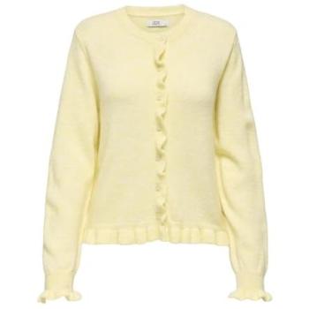 Manteau léger à volants jaune pastel, taille moyenne