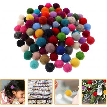 100pcs Wool Felt Balls for Home Decor
