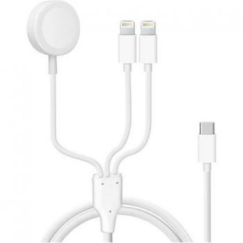 Câble dual Lightning magnétique 2 A, type USB‑C – AVIZAR