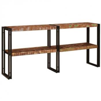 Console Multicolore en Bois de Récupération