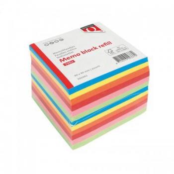 Online Memoblok Quantore 90x90mm 700vel losbladig assorti kopen / bestellen