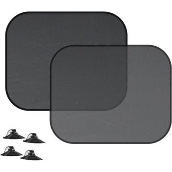4PCS Car Side Window Sun Shade Cling Mesh Cover