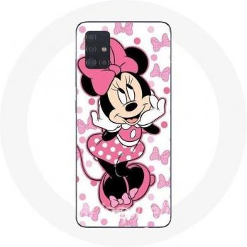 Capa elegante de Minnie Mouse para Samsung Galaxy A51 5G, acabado rosa