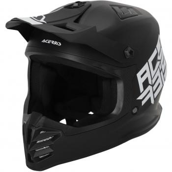 Acerbis Profile Solid Casque de motocross pour enfants Noir taille : M