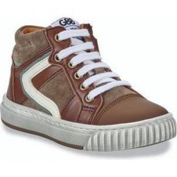 GBB JOAQUIM Children’s Brown High‑Top Athletic Shoes for Boys