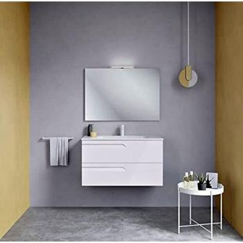 Conjunto de Baño Royo Vitale 2 Cajones 100 cm Blanco Brillo