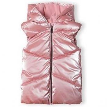 MINOTI Funktionsweste in Metallic‑Rosa (Alter 2–14 Jahre)