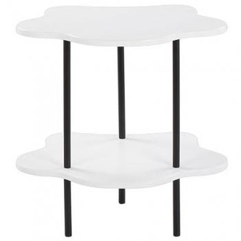 Moderne Beistelltische im Retrodesign, Wolkenform, MDF/Eisen