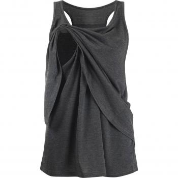 Top Embarazada Remera Negra Sin Mangas
