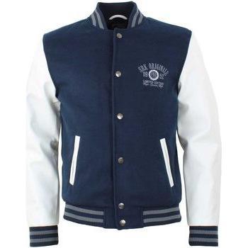 Blouson homme CORTY en bi-matière Marine