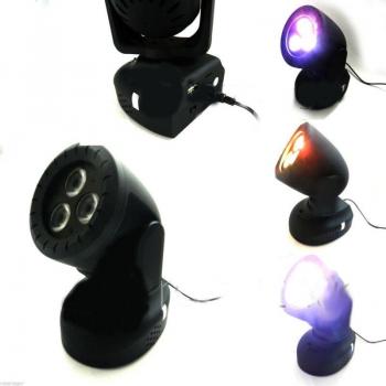 Proiettore LED RGB con Testa Mobile e Funzione USB