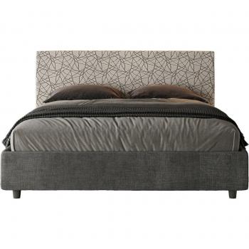 Lit double Arla 160x190 cm Tissu Winer Design moderne
