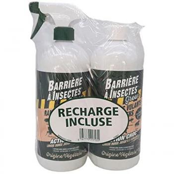 BARRIÈRE INSECTES Naturelle 1L + Charge de Rechange