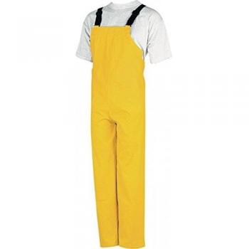 Regenfestes ELUTEX 8156 PU-Polyester Latzhosen XL – Gelb