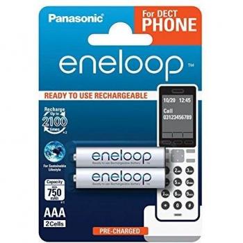 Micro pile eneloop DECT Ni-MH 1.2V 800 mAh blister 2 pièces
