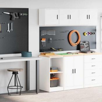 Arredo garage doppio colore bianco
