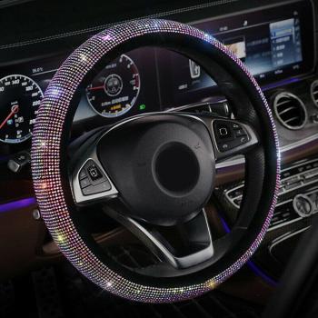 Funda de Volante con Brillantes de Imitación para Decoración Interior 37cm-38cm