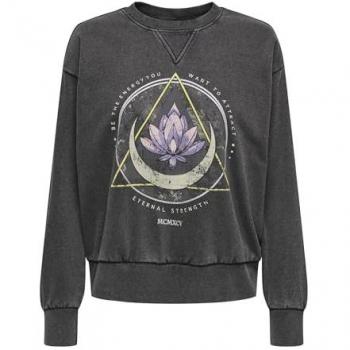 Only Sweatshirt ONLLUCINDA L/S O-NECK SWT – 60% Baumwolle / 40% Polyester, Damen, XL (38)