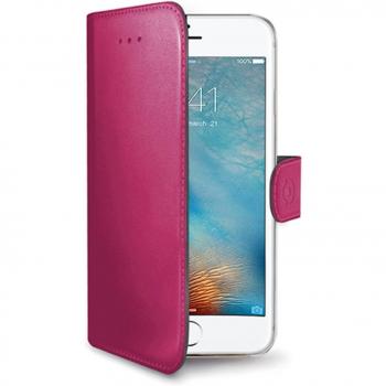 CELLY Wally Custodia a libro per iPhone SE 2022/SE 2020/8/7 Blu