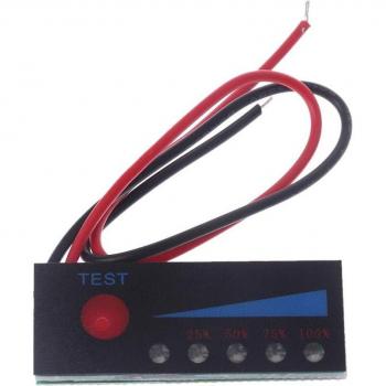Medidor de batería de litio y ácido de plomo 12V