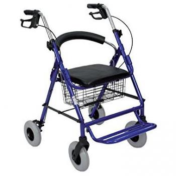 Termigea Rollator Blu con Sedile e Cestino