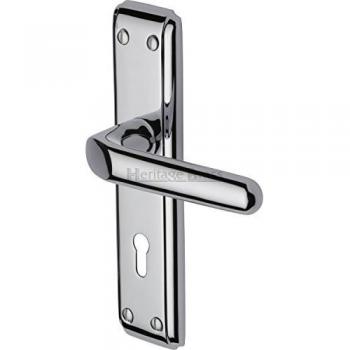 Heritage Polished Chrome Door Lever