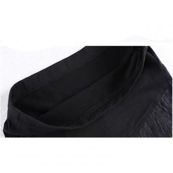Leggings Maternité Été Denim Taille Haute Élastique Noir Bleu Grande Taille