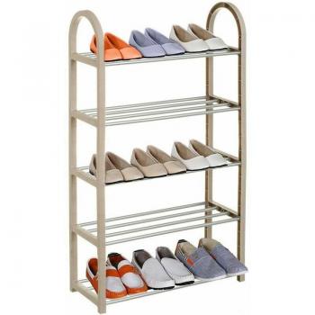 Porta Scarpe Slim 5 Ripiani per Casa, 50x19x82 – Grigio