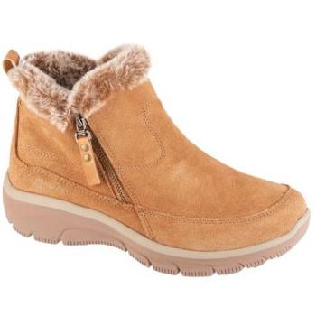 Botín Skechers Easy Going Cool Zip para Mujer, color marrón