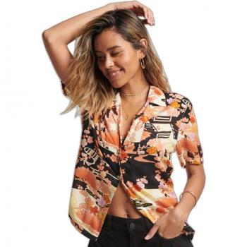 Superdry Goshodoki Gold Vintage Beach Resort Shirt