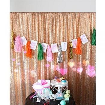 Fondo Fotográfico TRLYC 275 × 120 “Lentejuelas Oro Rosa” Para Sesiones