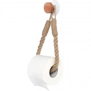 Corde de chanvre porte-serviettes et porte-papier toilette