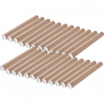 Tubes d’affichage sécurisés – lot de 10, Ø10 × 100 cm, protection + capuchon