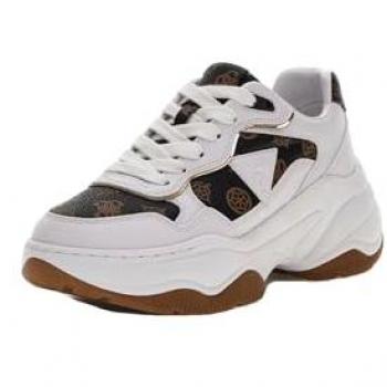 Guess Women's Sporty Lace-Up White Rubber Shoes – 8