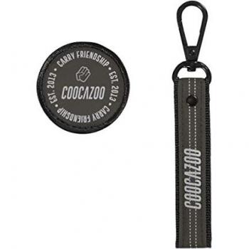 Coocazoo COLOUR UP-Set, Reflective Silver, schwarz-Silber, Anhänger & Klett-Patch